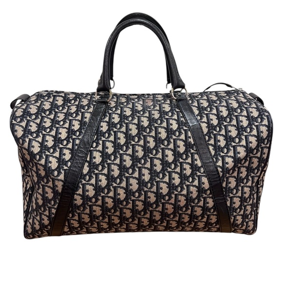Dior Vintage Trotter Black and Gray Duffel Bag - Picture 13 of 14
